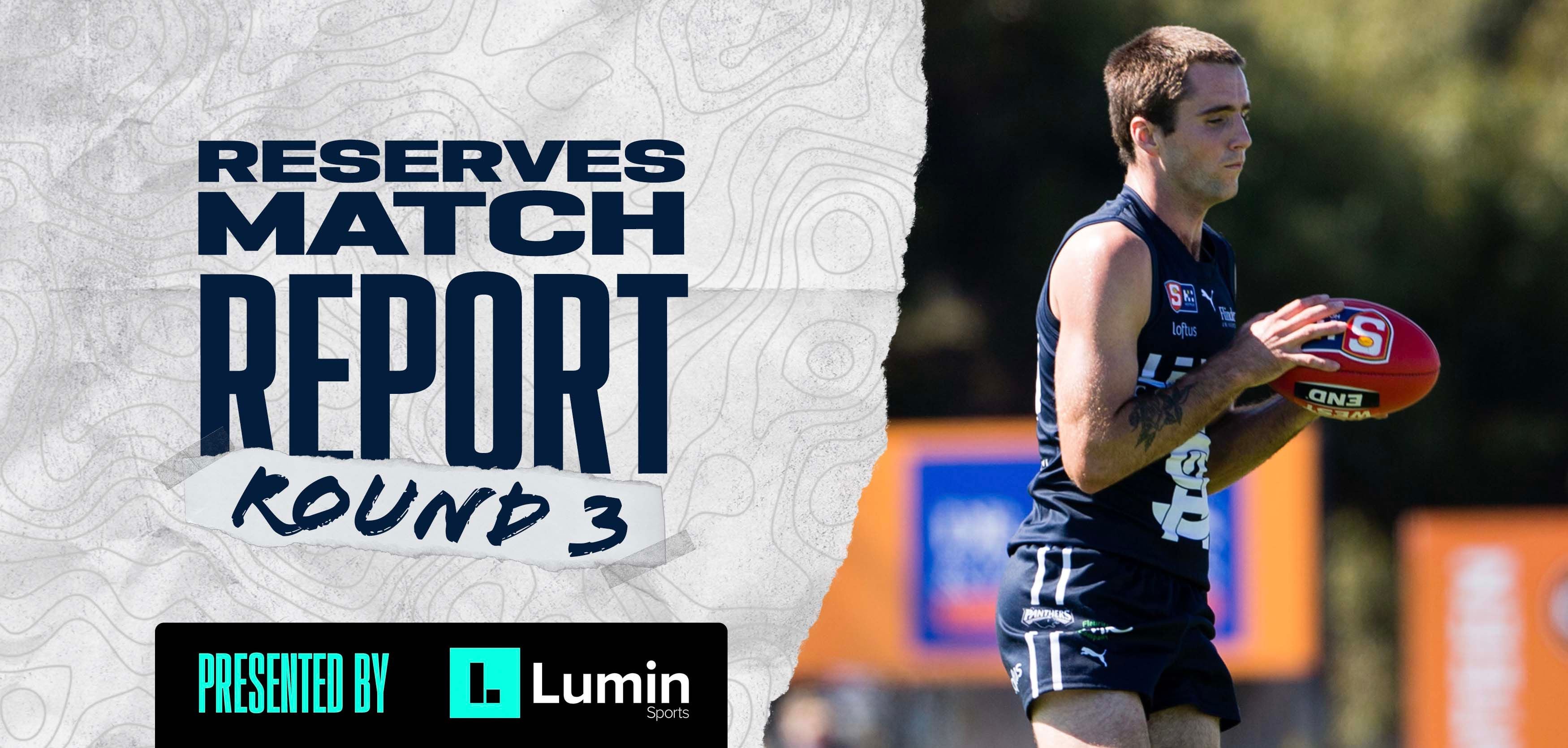 Lumin Sports Match Report: Reserves Round 3 vs Sturt Lumin Sports Match Report: Reserves Round 3 vs Sturt